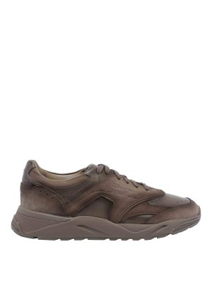 SANTONI: Chaussures de sport - Baskets - Marron