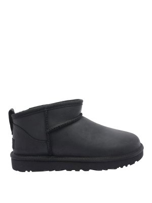 UGG: ankle boots - Black Classic Ultra Mini Booties