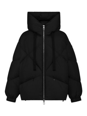 DUNO: Lange Daunenmäntel - Daunenmantel - Schwarz