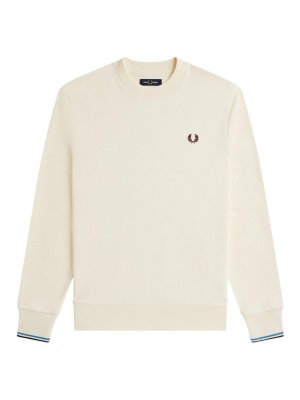 FRED PERRY: Escotes barcos - Suéter Con Escote Barco - Beis