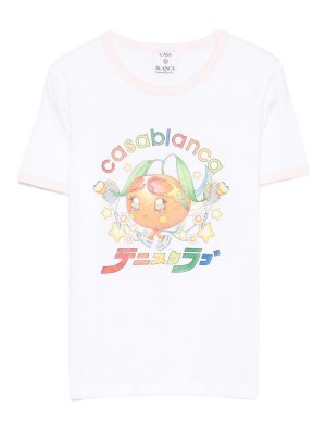 CASABLANCA: t-shirt - T-shirt di cotone con logo