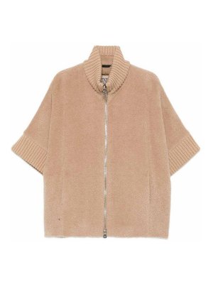 CINZIA ROCCA: cappotti al ginocchio - Capo con dettagli a maglia