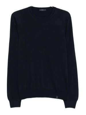 FAY: Pull col rond - Pull Col Rond - Bleu