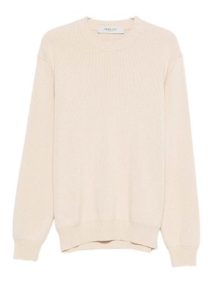 GOLDEN GOOSE: Strickpullover mit Rundhalsausschnitt - Rundhalspullover - Grau
