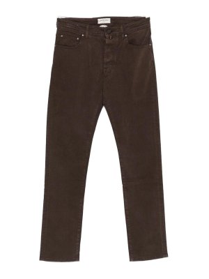 JACOB COHEN: Pantalones casual - Pantalón Casual - Marrón