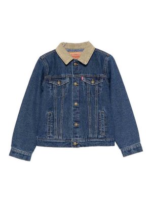 LEVI'S: giacche denim - Giacca di jeans del colletto a costine