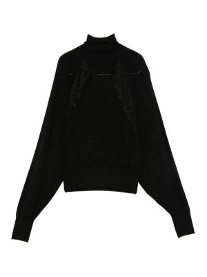 Liu Jo: Suéteres con cuello pico - Suéter Cuello Redondo - Negro