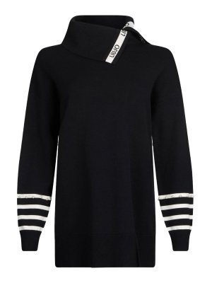 Liu Jo: Suéteres con cuello pico - Suéter Cuello Redondo - Blanco