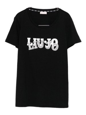Liu Jo: crew necks - Crew Neck T-Shirt With Logo