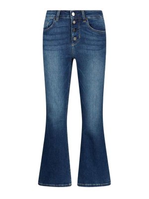 Liu Jo: Jeans évasés - Jean Bootcut - Bleu
