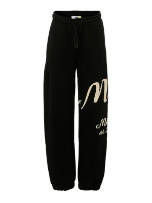 m.s.g.m.: スウェットパンツ - トラックスーツ ボトムス - 黒
