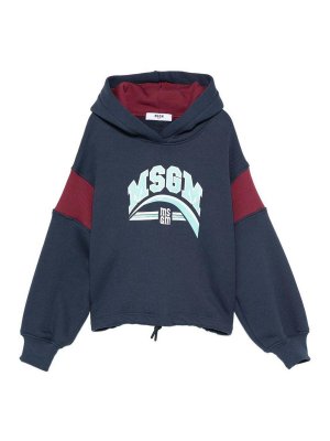 m.s.g.m.: Sweatshirts & Sweaters - Hoodie With Color-Block Design