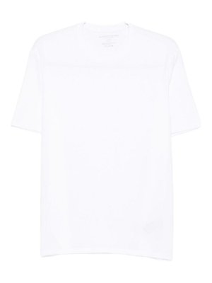 Majestic Filatures: Suéteres con cuello pico - Suéter Cuello Redondo - Blanco