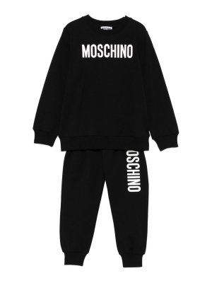 MOSCHINO: スウェットパンツ - トラックスーツ ボトムス - 黒