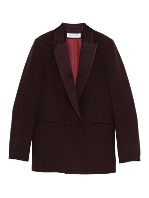 RAQUEL DINIZ: giacche blazer - Blazer a doppio petto bordeaux