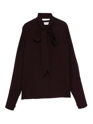 RAQUEL DINIZ: bluse - Blusa a maniche lunghe bordeautre