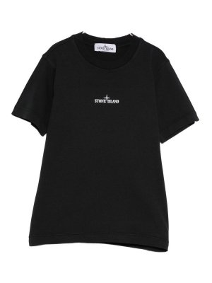 STONE ISLAND: t-shirt - T-shirt a maniche corte con logo