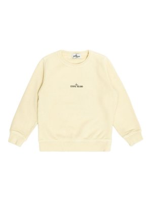 STONE ISLAND: Suéteres con cuello pico - Suéter Cuello Redondo - Blanco