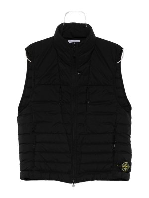 STONE ISLAND: Chalecos - Chaleco - Negro