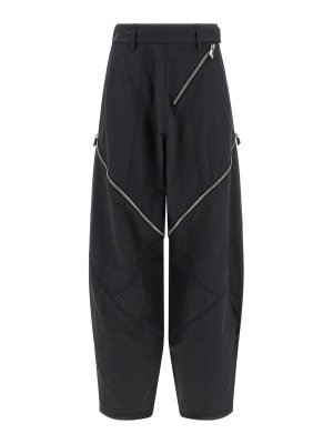 The Attico: casual trousers - Zip-Up Trousers