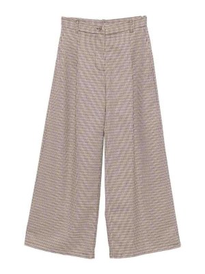 TWINSET: casual trousers - Houndstooth Trousers