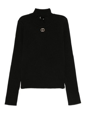 TWINSET: Pull col rond - Pull Col Rond - Noir