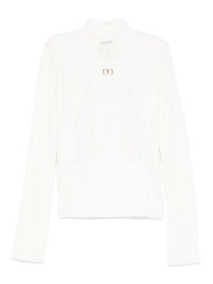 TWINSET: Pull col rond - Pull Col Rond - Blanc