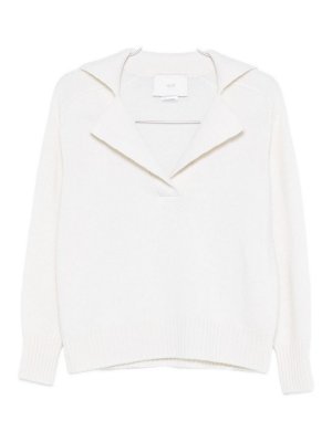 VANISE': Suéteres con cuello pico - Suéter Cuello Redondo - Crema