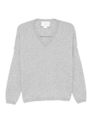 VANISE': Suéteres con cuello pico - Suéter Cuello Redondo - Gris