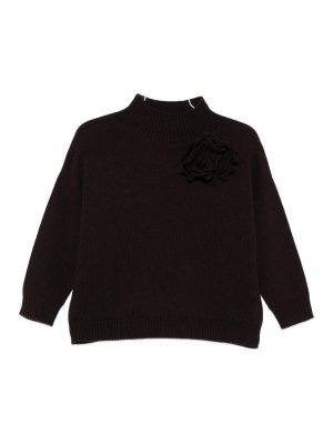 VANISE': Suéteres con cuello pico - Suéter Cuello Redondo - Marrón