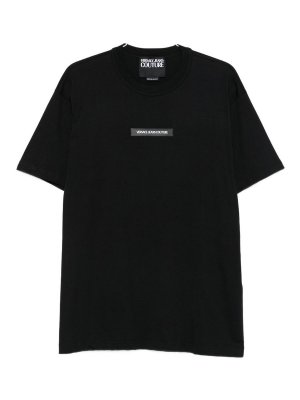 VERSACE JEANS: maglia collo rotondo - T-shirt a collo dell'equipaggio con logo