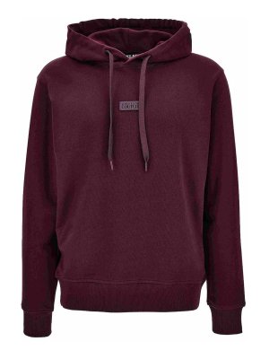 VERSACE JEANS: Sweatshirts & Pulls - Sweat-Shirts - Rouge Brun