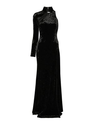 VERSACE JEANS: maxi dresses - Long One-Shoulder Dress