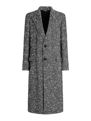 DOLCE & GABBANA: short coats - Herringbone Coat