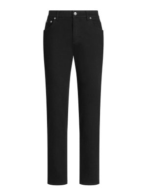 DOLCE & GABBANA: bootcut jeans - Black Cotton Jeans