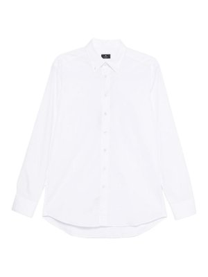 ETRO: camicie - Camicia In Cotone Elasticizzato Bianco
