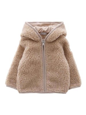 MONCLER: Fourrure - Manteau En Fourrure - Marron