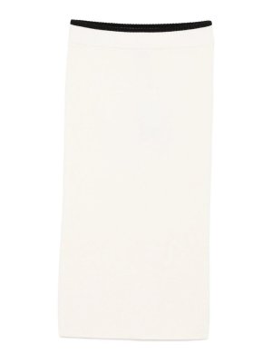 Pinko: Jupes midi et au genou - Jupe Midi - Blanc