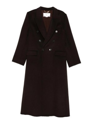 VICTORIA BECKHAM: short coats - Double-Breasted Long Coat