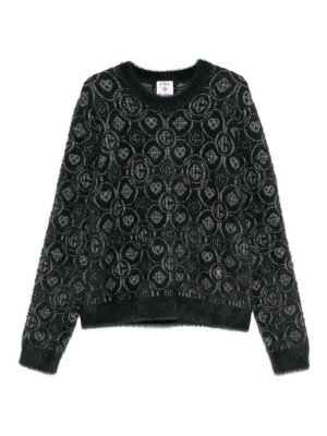 CASABLANCA: Strickpullover mit Rundhalsausschnitt - Rundhalspullover - Grau