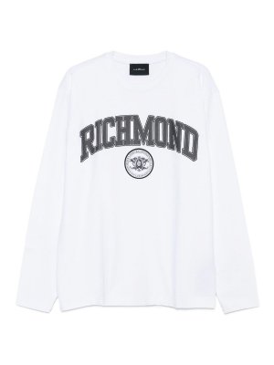 JOHN RICHMOND: t-shirts - Long-Sleeved T-Shirt With Logo