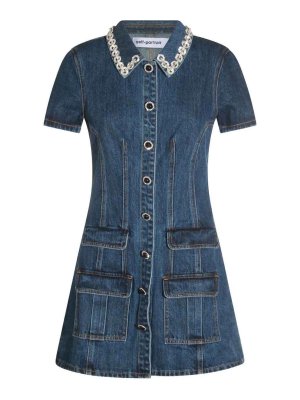 Self Portrait: Kurze Kleider - Kurzes Kleid - Blau