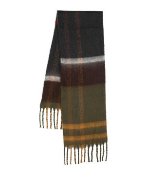BARBOUR: sciarpe e foulard - Sciarpa con frange controllata