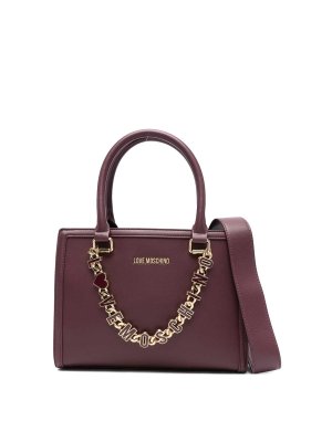 LOVE MOSCHINO: Sacs bandoulière - Sac Bandoulière - Rouge Brun