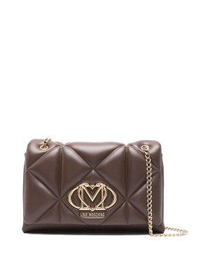 LOVE MOSCHINO: Sacs bandoulière - Sac Bandoulière - Marron
