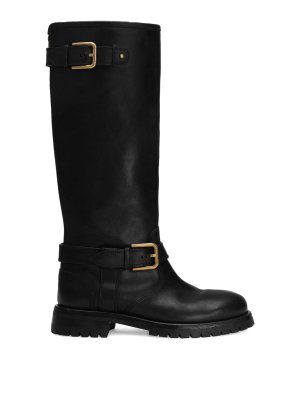 DOLCE & GABBANA: boots - Calfskin Biker Boots