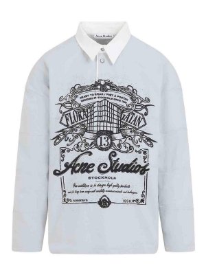 Acne Studios: Tシャツ - Tシャツ - ライトグレー