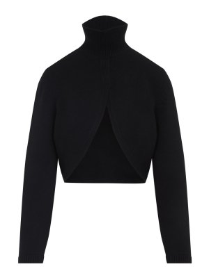 Alaïa: クルーネック - クルーネック - 黒