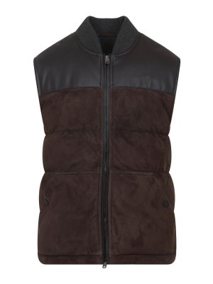 BRIONI: Chaquetas y Chaquetones acolchados - Chaqueta Alcochada - Marrón Oscuro