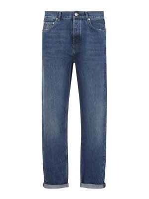 BRUNELLO CUCINELLI: ブーツカットジーンズ - ブーツカットジーンズ - ミディアムウォッシュ